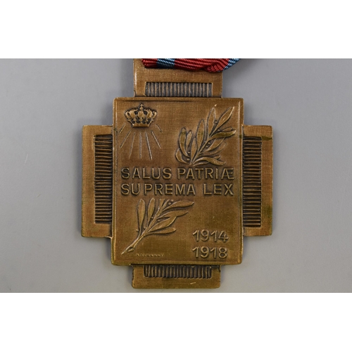 266 - Belgium 1914 to 1918 WWI Cross of Fire Medal