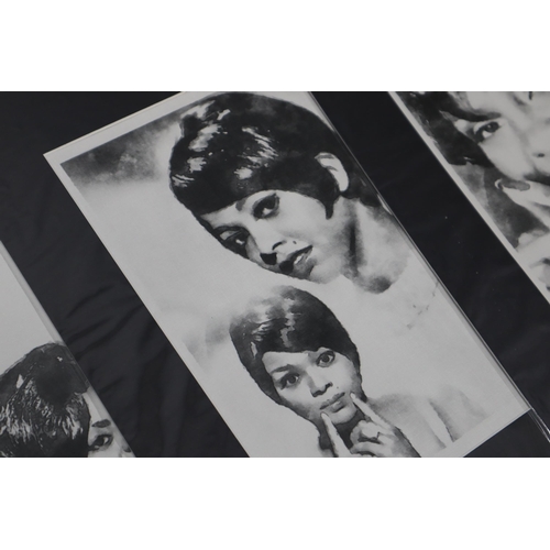 416 - Set of 8 Limited Edition Black and White Iconic Temla Motown Ladies to Include Gladys Knight, Tammi ... 