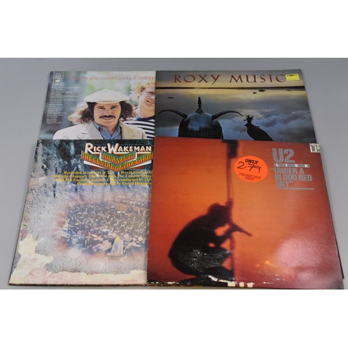 417 - A Selection of Twenty-Seven 70's/80's Vinyl LP's To Include Talking Heads Little Creatures, U2, Rick... 