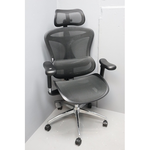 573 - Brand New High End Sihoo Ergonomics Task Office Chair Featuring Adjustable Headrests, Lumbar Support... 