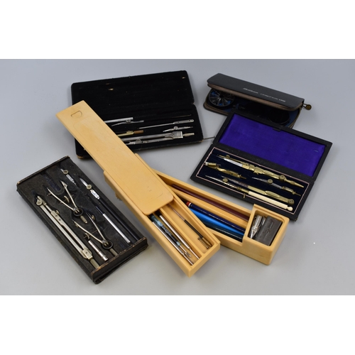 429 - A Selection of Draughtsman Sets, And Pens/Pencils To Include Pelikan Graphos, Faber-Castell, And Mor... 