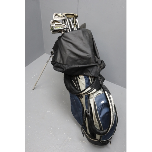 577 - Selection of Golf Clubs Mainly Dunlop Oversized Star to Air in Nike Golf Bag