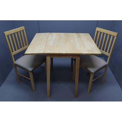 578 - Drop Leaf Wooden Table approx 29.5