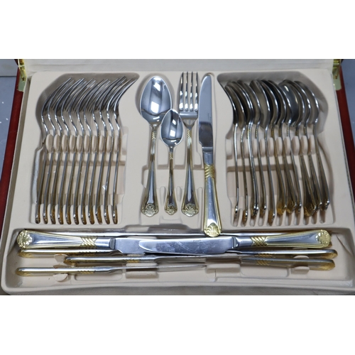 435 - A Seventy-Two Piece Prima Windsor Canteen of Cutlery, In Presentation Box