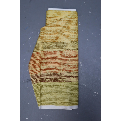 666 - Three reems of Good Quality Material to include Approx 12ft of Yellow Striped Material, approx 9ft o... 