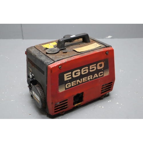 625 - EG650 GENERAC Petrol Generator (Untested)