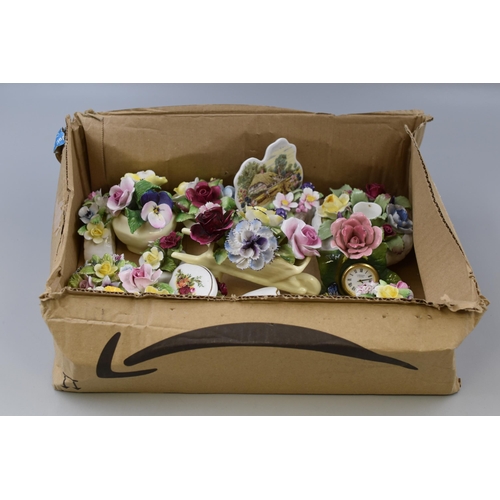 680 - Collection of Ceramic posies to include Royal Albert, Chorley Fine Bone China, Aynsley, Old Country ... 