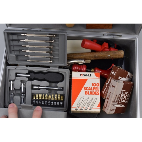 630 - Professional Craftsman Tool Kit to include Daimond Files, Tweezer Kit, Mini Drills, Boxes of Scalpel... 