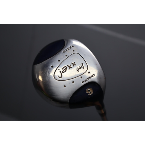 595 - A Selection of Golf Clubs To Include Cobra Aldila HM Tour 50, Progen Full Bore 2.3, Velocitor 100, I... 