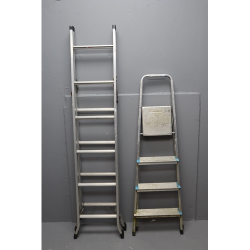 598 - Two sets of ladders to include a 4 step (4' 7