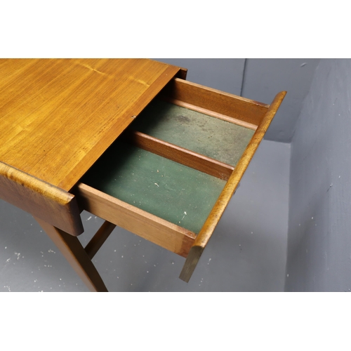 600 - A Retro Teak Two Drawer Cutlery Side Table, Approx 40