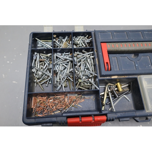 609 - ZAG Tool Box containing a selection of Tools and Fixings