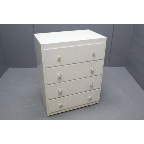 538 - Painted 4 Drawer Kitchen Storage Sideboard/Cupboard Unit Approx 30