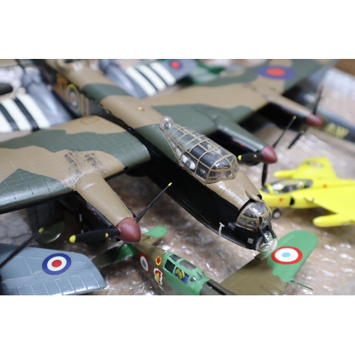 719 - 36 plastic military model planes to include XR540, MB-T and loads more (all different sizes)