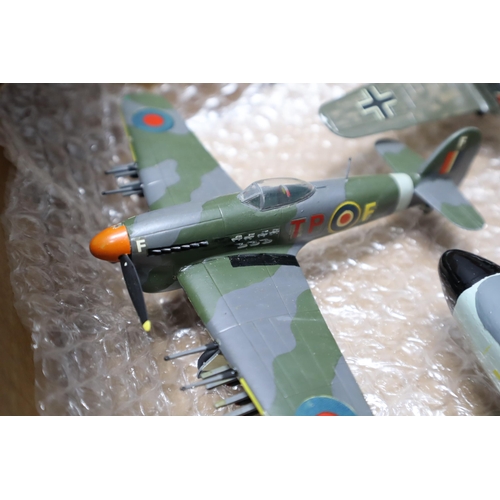 719 - 36 plastic military model planes to include XR540, MB-T and loads more (all different sizes)