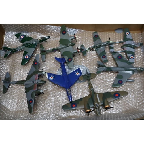 720 - 25 plastic military model planes to include Fiat G91, Royal Navy XE 395 and loads more (all differen... 