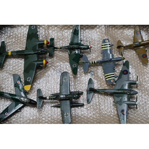 720 - 25 plastic military model planes to include Fiat G91, Royal Navy XE 395 and loads more (all differen... 