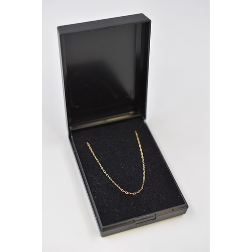 43 - Gold 375 (9ct) Fine Chain (16