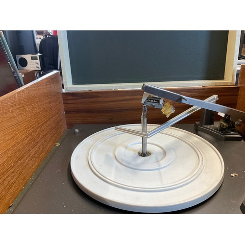 414 - Vintage Prince Dansette Garrand Record Player in lovely condition Powers on when tested and Arm Tabl... 