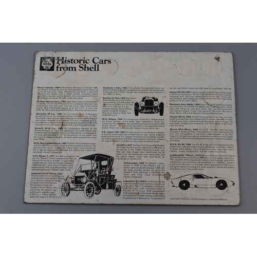 183 - Collectible Historic Cars from Shell coins