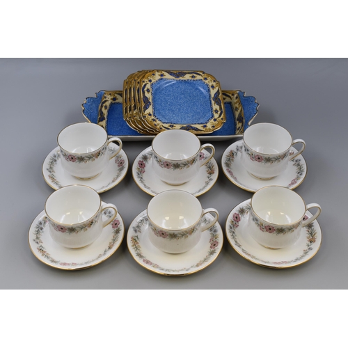 367 - Selection of Paragon cups and saucers and five Steventon's side plates and dish