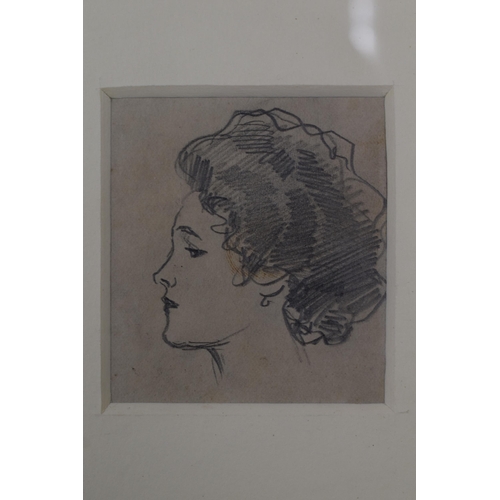 378 - Two Framed and Glazed 1965 Original Pencil Sketches (One Titled Edwardian Elegance), With Framed and... 