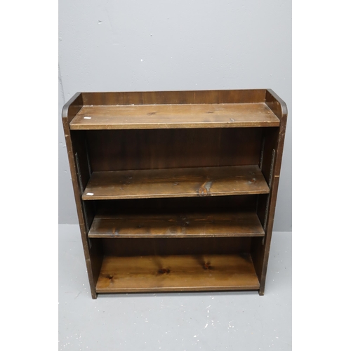 443 - Vintage Oak Shelved Bookcase (30 1/2