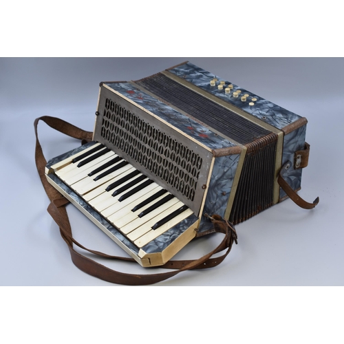 479 - Vintage ' The Victory Accordeon' Made in Saxony, Stradella Model, May Require Attention