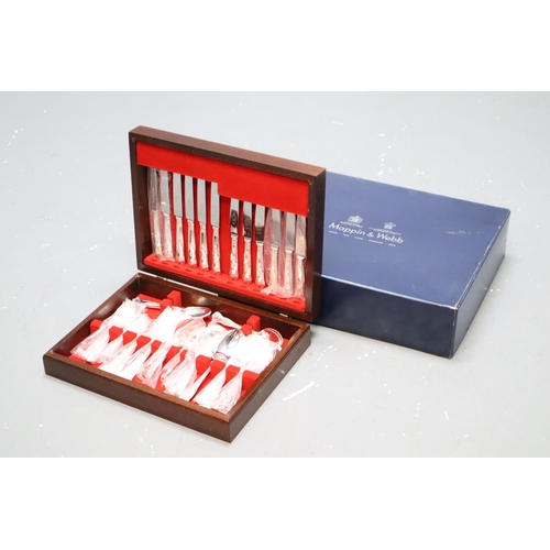 511 - A Mappin & Webb 50 Piece Canteen of Cutlery In Oak Presentation Case and Original Box