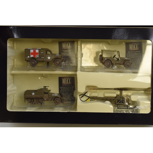 517 - Corgi Box Set of Four Die-Cast Military Models Depicting 'The Battle For Pork Chop Hill' The Forgott... 