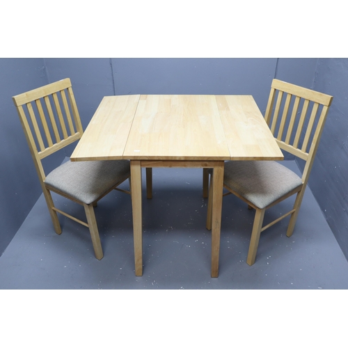 578 - Drop Leaf Wooden Table approx 29.5