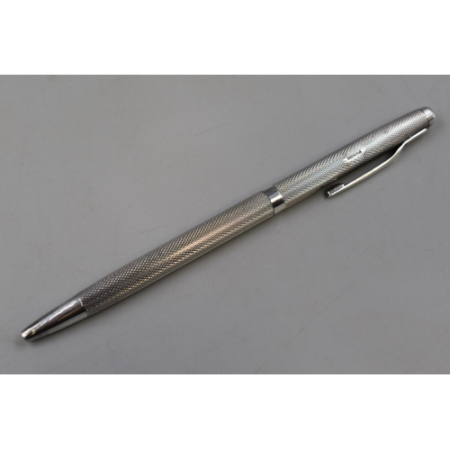 44 - Vintage Birmingham Silver Pen with Working ink in Gift Box