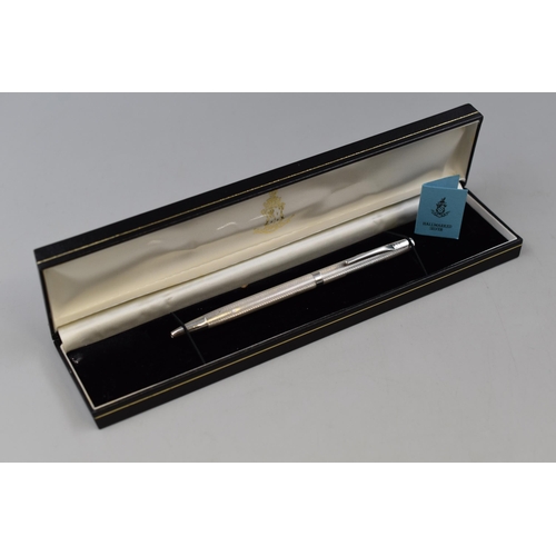 44 - Vintage Birmingham Silver Pen with Working ink in Gift Box