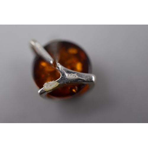 51 - Selection of Four Silver 925, Amber Stoned Earrings