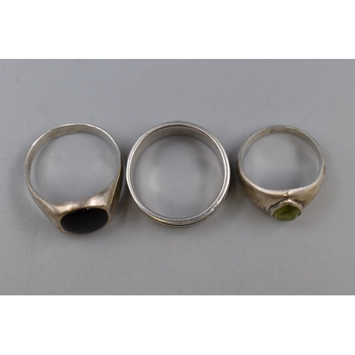 74 - Three Silver 925 Rings