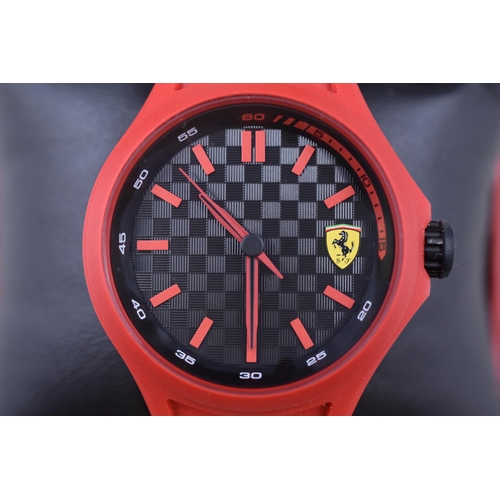 113 - A Gent's Scuderia Ferrari Quartz Watch, In Presentation Box