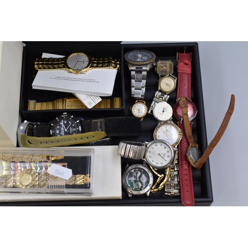 116 - A Selection of Quartz Watches (Untested/Spares), Includes Ingersoll, Accurist, Zeon, Pierre Cardin, ... 