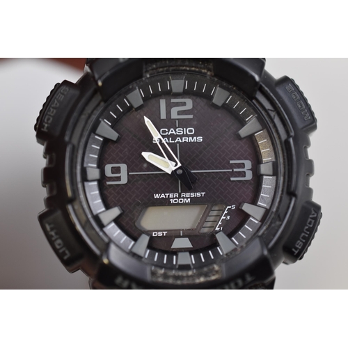 119 - Casio 5 alarms Water Resistant Watch