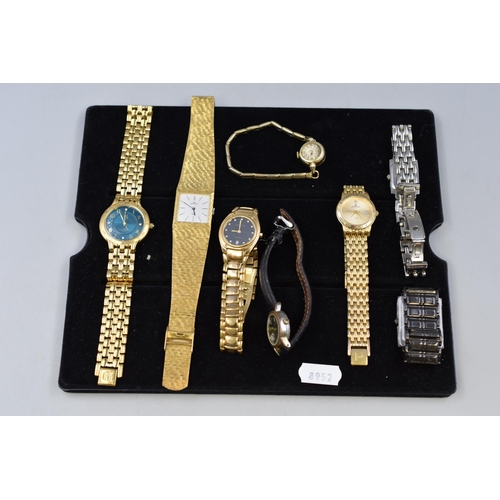 122 - A Selection of Ladies Quartz and Mechanical Watches For Spares or Repairs. Includes Santima, Pierre ... 