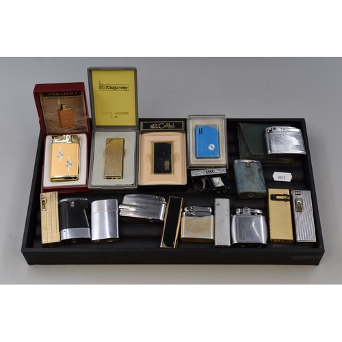 137 - A Selection of Seventeen Collectable Lighters To Include Ronson, Mother of Pearl Inlaid Pistol, Coli... 