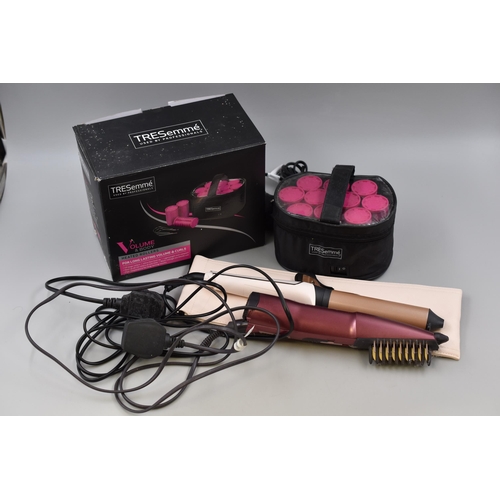 531 - A Selection of Haircare Items To Include Remington Proluxe Curlers, Tresemme Heated Rollers, And Bab... 