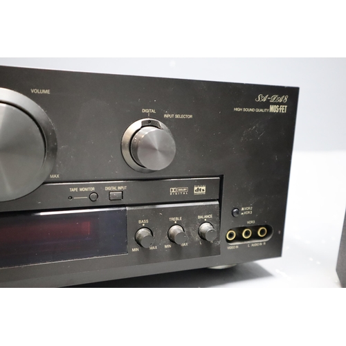 540 - Technics AV Control Stereo Receiver (SA-DA8) with 5 Panasonic (SB-AFC20) Speakers