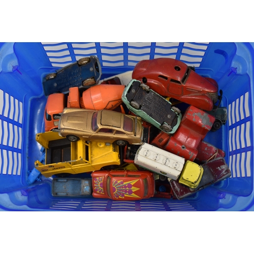 545 - Selection of Die-cast Vehicles to Include Two Dinky Toys (Austin A30 and Volkswagen) and Two Corgi T... 