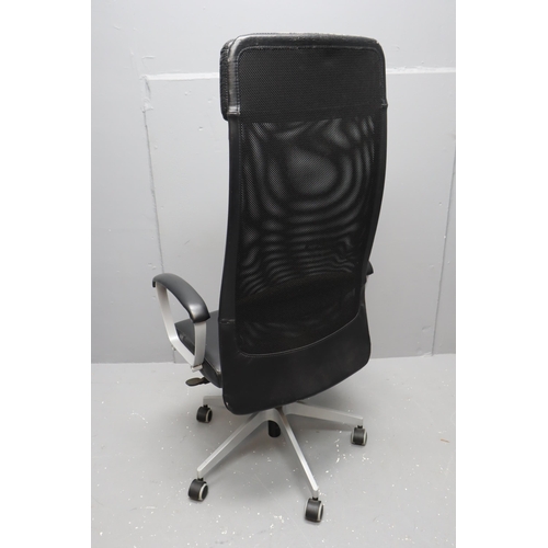 598 - ikea Markus Faux Leather Executive office chair. No Postage