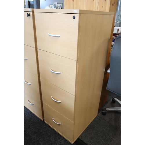 605 - Four Drawer Office Filing Cabinet Lockable complete with Key Approx 55