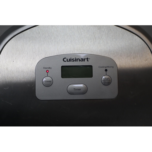 723 - Cuisinart Ice Cream Maker (working)