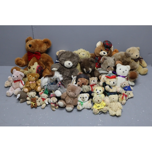 771 - A Large Selection of Teddy Bears To Include Little Charley Bear, RNLI, Australian Koala, And More