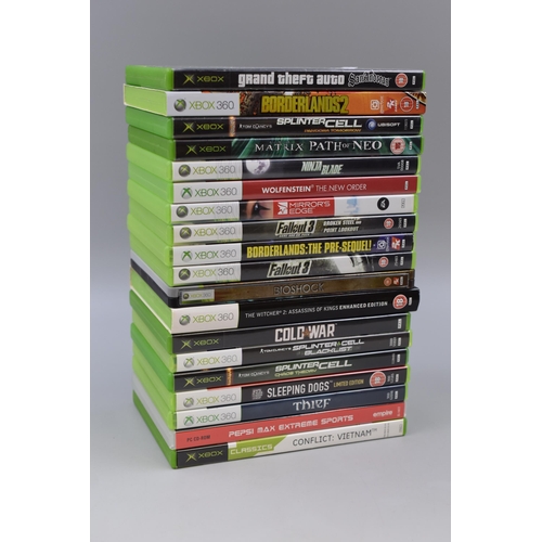 738 - Selection of Xbox and Xbox 360 Games to Include Bioshock (Xbox 360), Fallout 3 (Xbox 360), Splinter ... 