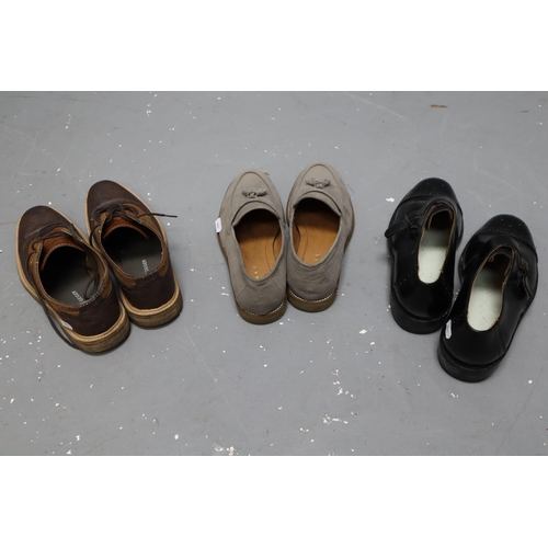 709 - Three Pairs of Men's Shoes To Include Kurt Geiger, Topman, And Other. Sizes 7.5 and 8