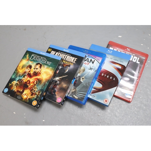 794 - 100 Blu-ray Discs to include Deadpool, BumbleBee, Maleficent, 007 Spectre, Starwars The Rise of Skyw... 